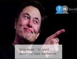 Elon Musk: “AI İşleri Anlamsız Hale Getirecek”