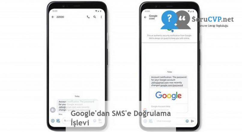 Google’dan SMS’e Doğrulama İşlevi