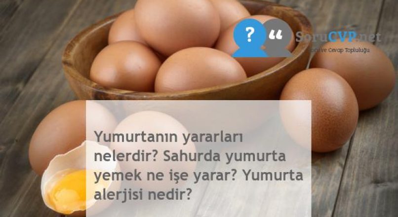 Yumurtanın yararları nelerdir? Sahurda yumurta yemek ne işe yarar? Yumurta alerjisi nedir?