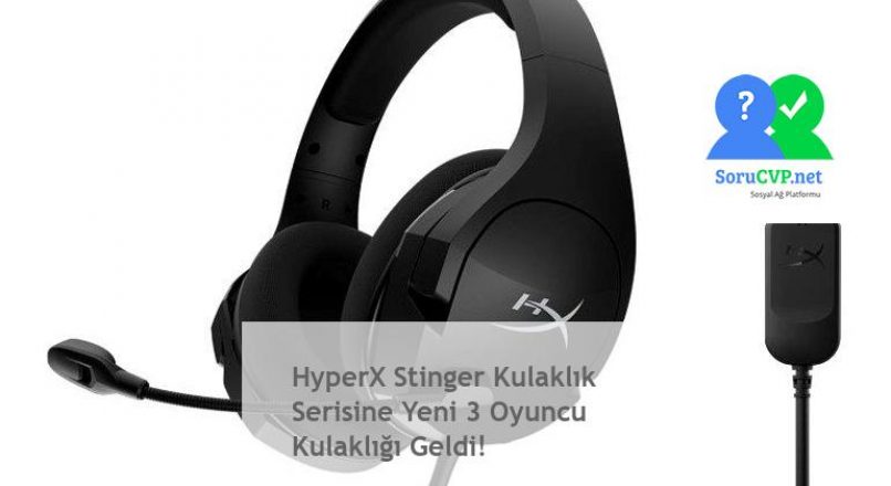 Hyperx Cloud Stinger: Siyah Gaming Kulaklık Seri > 3 Yeni Kullaklık!